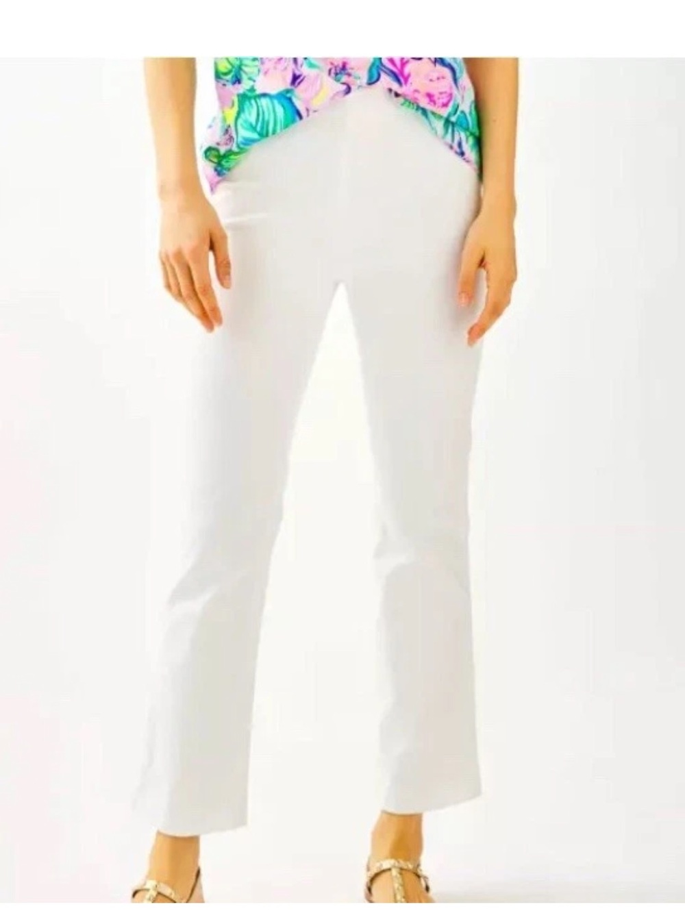 Lilly Pulitzer Ocean Cay High Rise Crop White